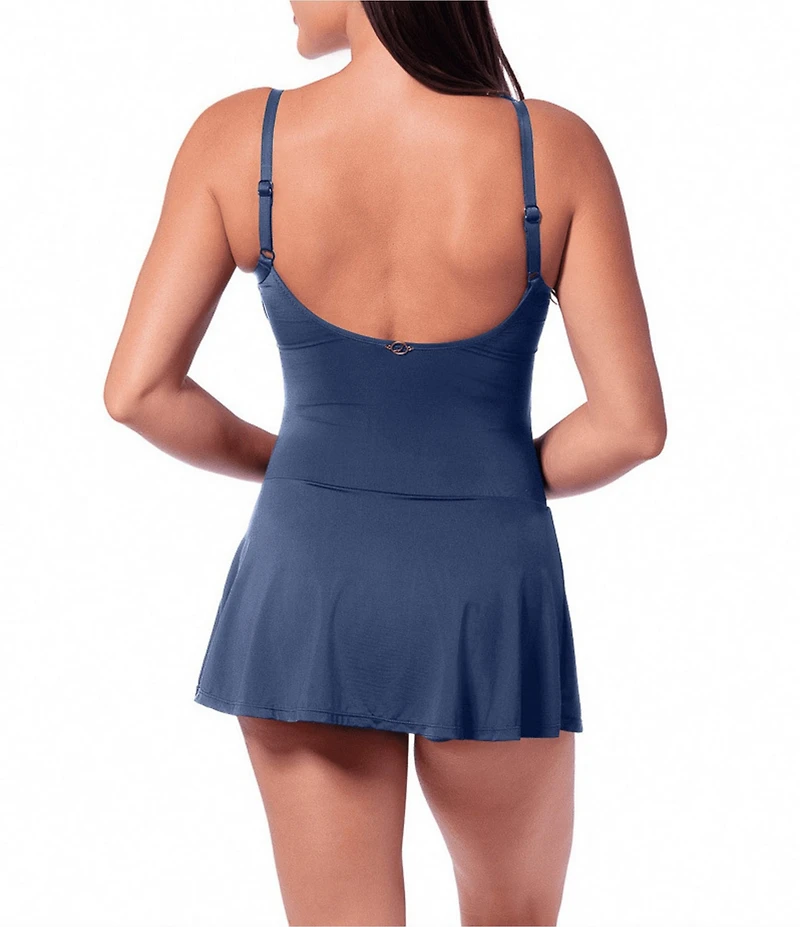 Jantzen Sol Sweetheart Neck Tummy Control Flirty Swimdress