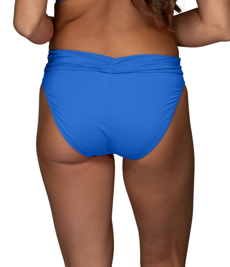 Jantzen Solid Stitch Foldover Hipster Swim Bottom