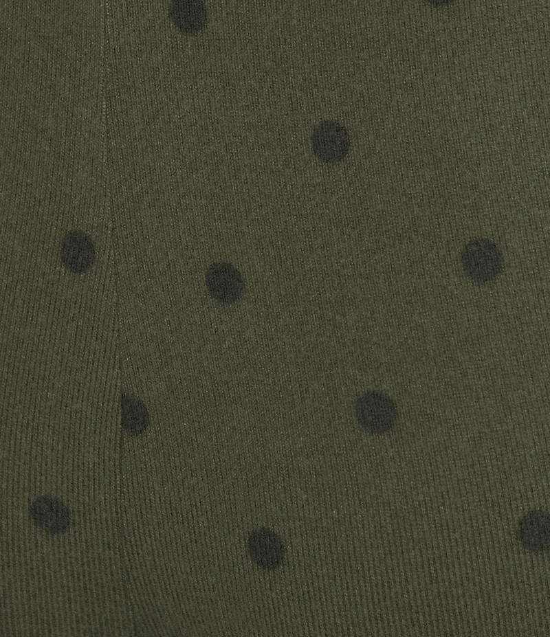 Jasmine & Ginger Dot Print Brushed Knit Elastic Waist Coordinating Sleep Jogger