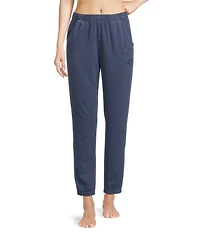 Jasmine & Ginger French Terry Elastic Waist Drawstring Coordinating Lounge Joggers