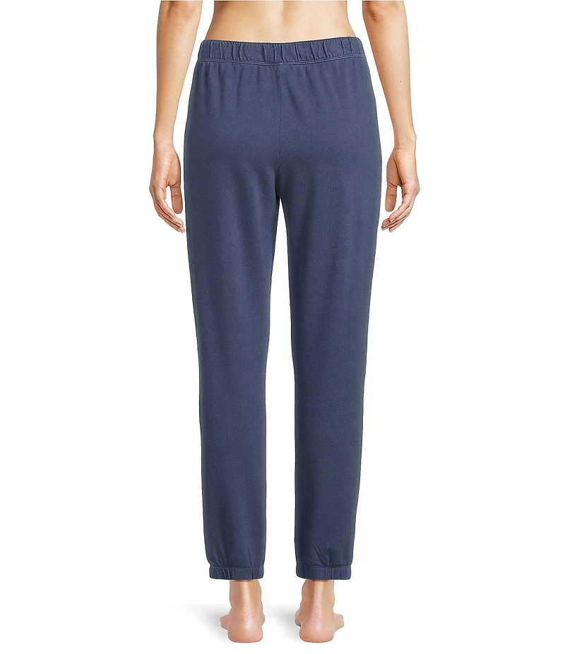 Jasmine & Ginger French Terry Elastic Waist Drawstring Coordinating Lounge Joggers