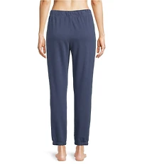 Jasmine & Ginger French Terry Elastic Waist Drawstring Coordinating Lounge Joggers