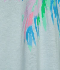Jasmine & Ginger Short Sleeve Crew Neck Knit Screen Print Sleepshirt