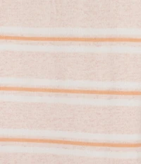 Jasmine & Ginger Striped Print Short Sleeve Crew Neck Knit Sleepshirt