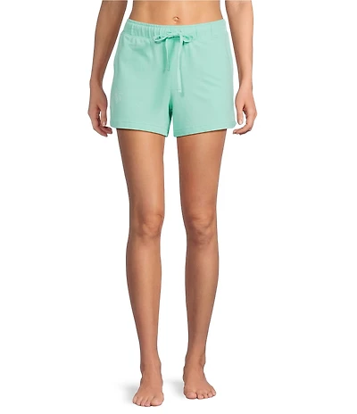 Jasmine & Ginger Washed French Terry Drawstring Tie Coordinating Sleep Short