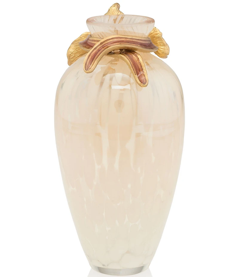 Jay Strongwater Audra Jeweled Orchid Mini Glass Vase