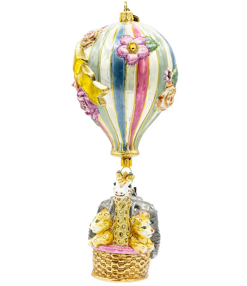 Jay Strongwater 'Baby's 1st Christmas 2025 Annual Baby Balloon Glass Ornament