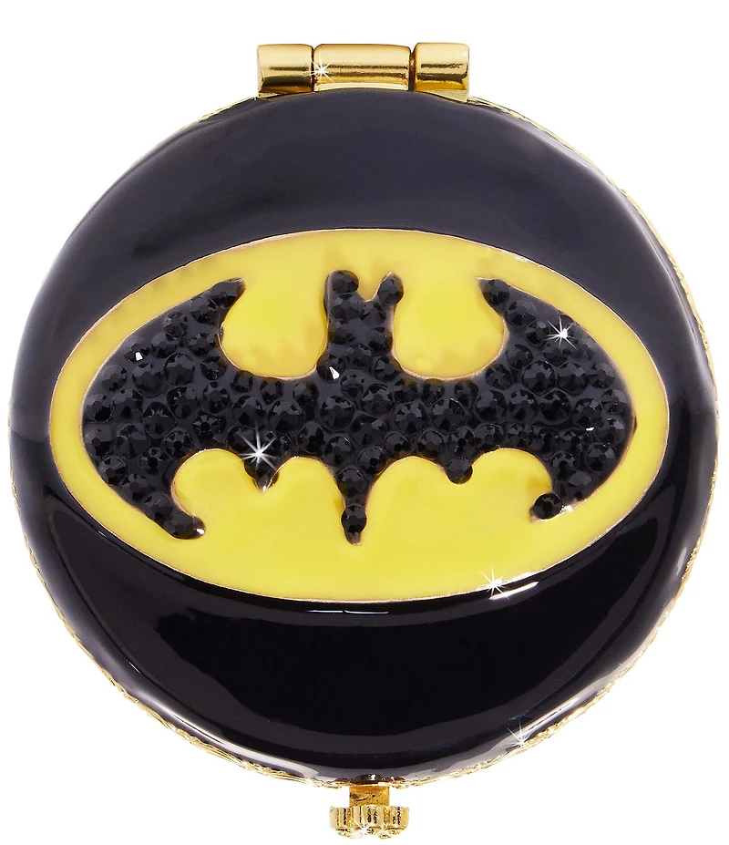 Jay Strongwater Batman Double-Sided Round Compact Mirror