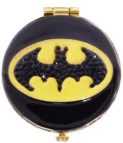 Jay Strongwater Batman Double-Sided Round Compact Mirror