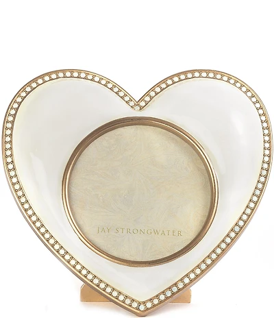 Jay Strongwater Chantal Heart-Shaped Picture Frame