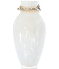 Jay Strongwater Eliana Floral Bouquet Glass Vase