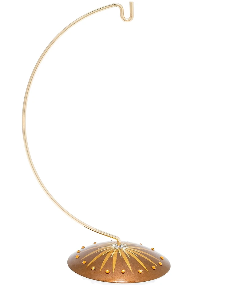 Jay Strongwater Hand-Painted Golden Starburst Ornament Base Stand
