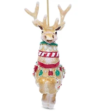 Jay Strongwater Holiday Colleciton Donner Glass Ornament