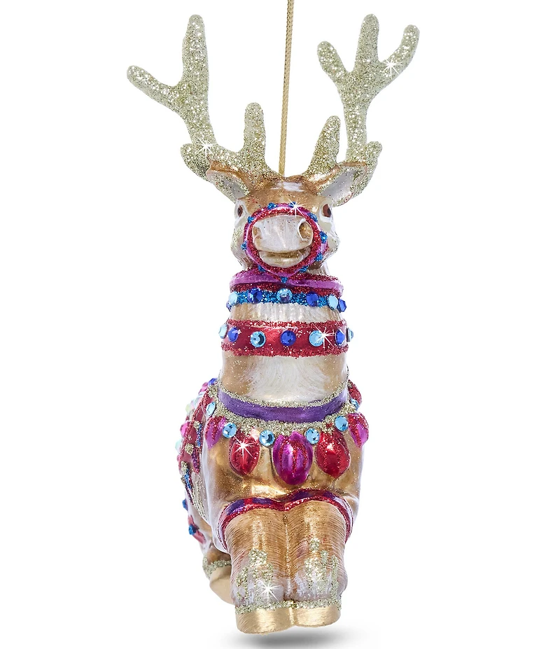 Jay Strongwater Holiday Colleciton Leader of the Pack Glass Ornament