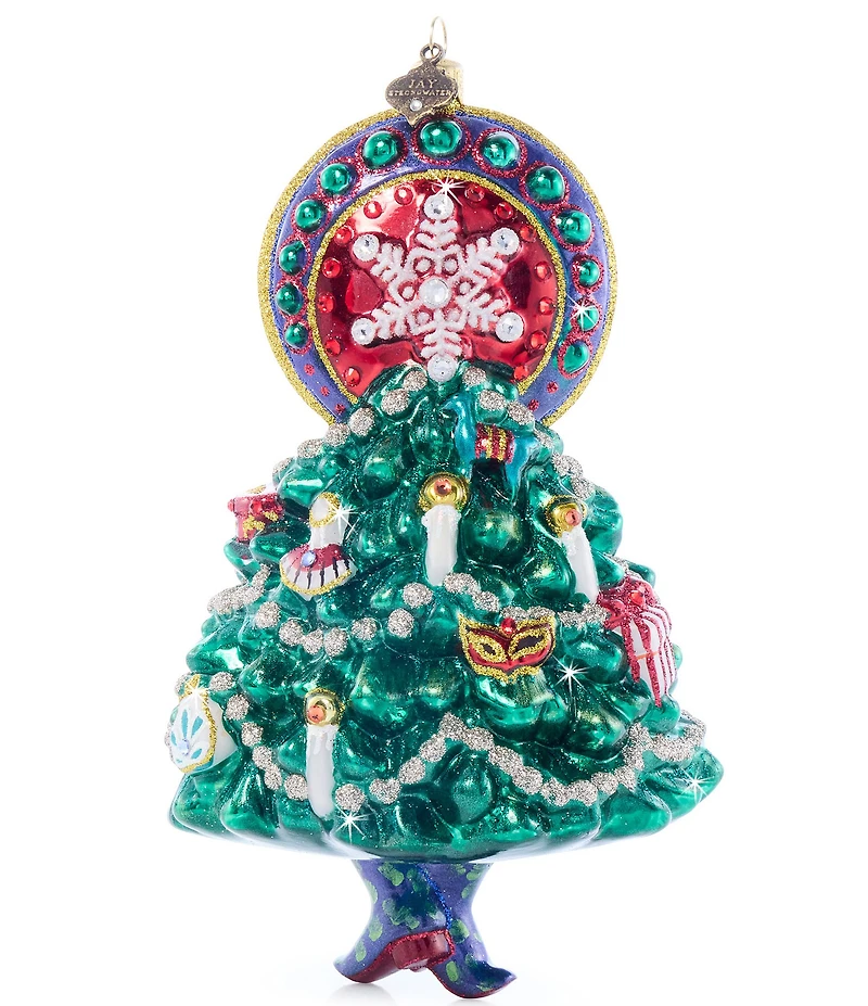Jay Strongwater Holiday Colleciton Nouveau Christmas Glass Ornament
