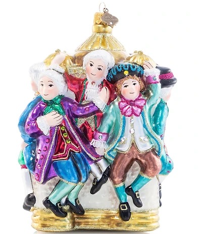 Jay Strongwater Holiday Collection 10 Lords-A-Leaping Glass Ornament