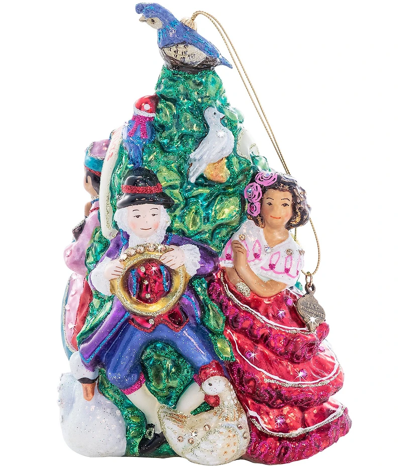 Jay Strongwater Holiday Collection All 12 Days Glass Ornament