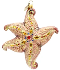 Jay Strongwater Holiday Collection Coastal Starfish Glass Ornament