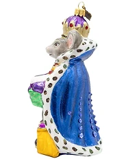 Jay Strongwater Holiday Collection Mouse King Glass Ornament