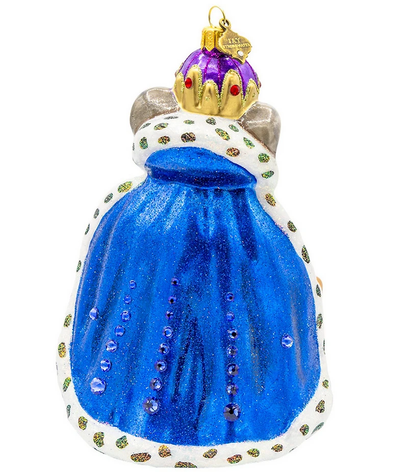 Jay Strongwater Holiday Collection Mouse King Glass Ornament