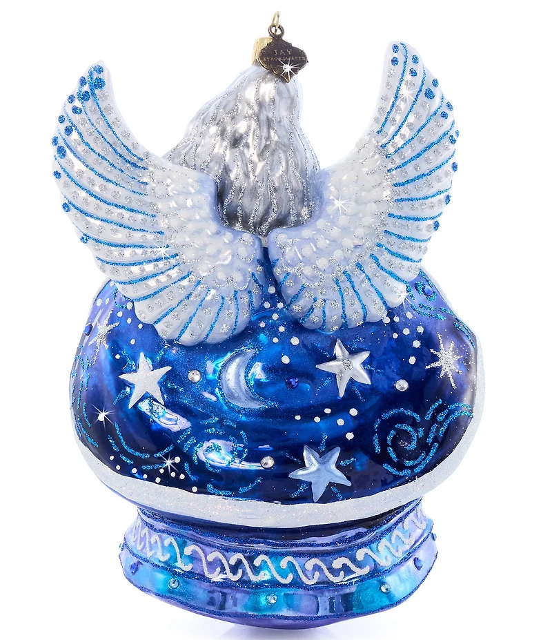 Jay Strongwater Holiday Collection Night Angel Glass Ornament