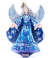 Jay Strongwater Holiday Collection Night Angel Glass Ornament