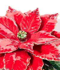 Jay Strongwater Holiday Collection Poinsettia Tabletop Objet