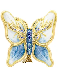 Jay Strongwater Holiday Flora Fauna Collection Blue Papillon Clip Ornament