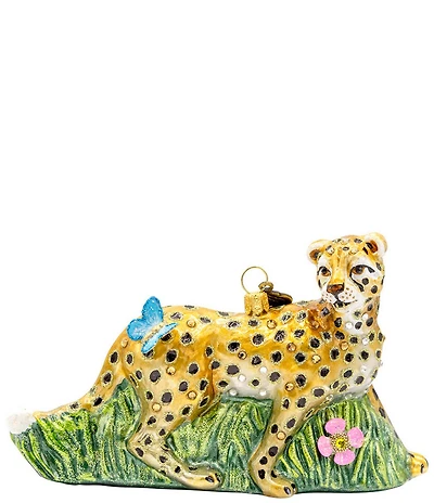 Jay Strongwater Holiday Spotted Majesty Glass Ornament