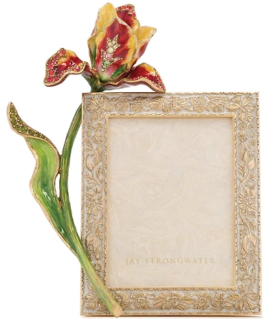 Jay Strongwater Ilsa Flora Tulip 3#double; x 4#double; Photo Frame
