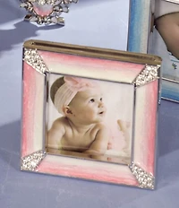 Jay Strongwater Leland Pave Corner 2-inch Square Picture Frame