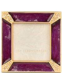Jay Strongwater Leland Pave Corner 2-inch Square Picture Frame