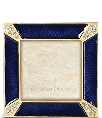 Jay Strongwater Leland Pave Corner 2-inch Square Picture Frame