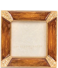 Jay Strongwater Leland Pave Corner 2-inch Square Picture Frame