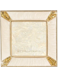 Jay Strongwater Leland Pave Corner 2-inch Square Picture Frame