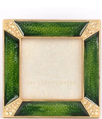 Jay Strongwater Leland Pave Corner 2-inch Square Picture Frame