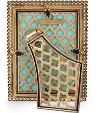 Jay Strongwater Lorraine Stone Edge Inspired-Safari 4#double; x 6#double; Picture Frame