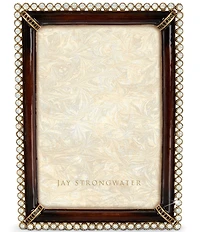 Jay Strongwater Lorraine Stone Edge Inspired-Safari 4#double; x 6#double; Picture Frame