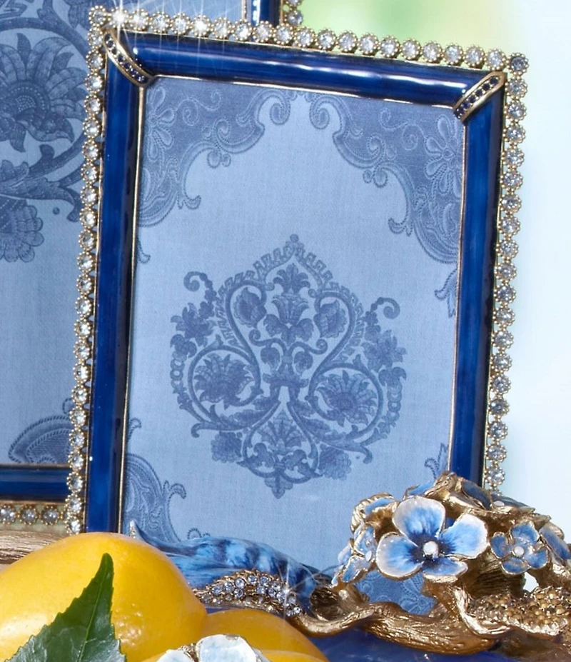 Jay Strongwater Lorraine Stone Edge Jeweled Picture Frame, 4#double; x 6#double;