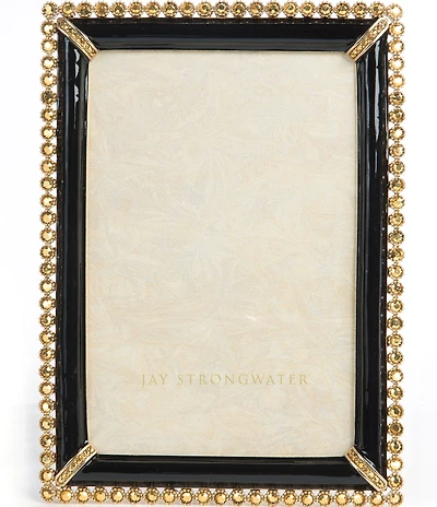 Jay Strongwater Lorraine Stone Edge Jeweled Picture Frame, 4#double; x 6#double;