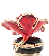 Jay Strongwater Night Bloom Rose Box Figurine