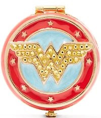Jay Strongwater Wonder Woman Double-Sided Round Compact Mirror