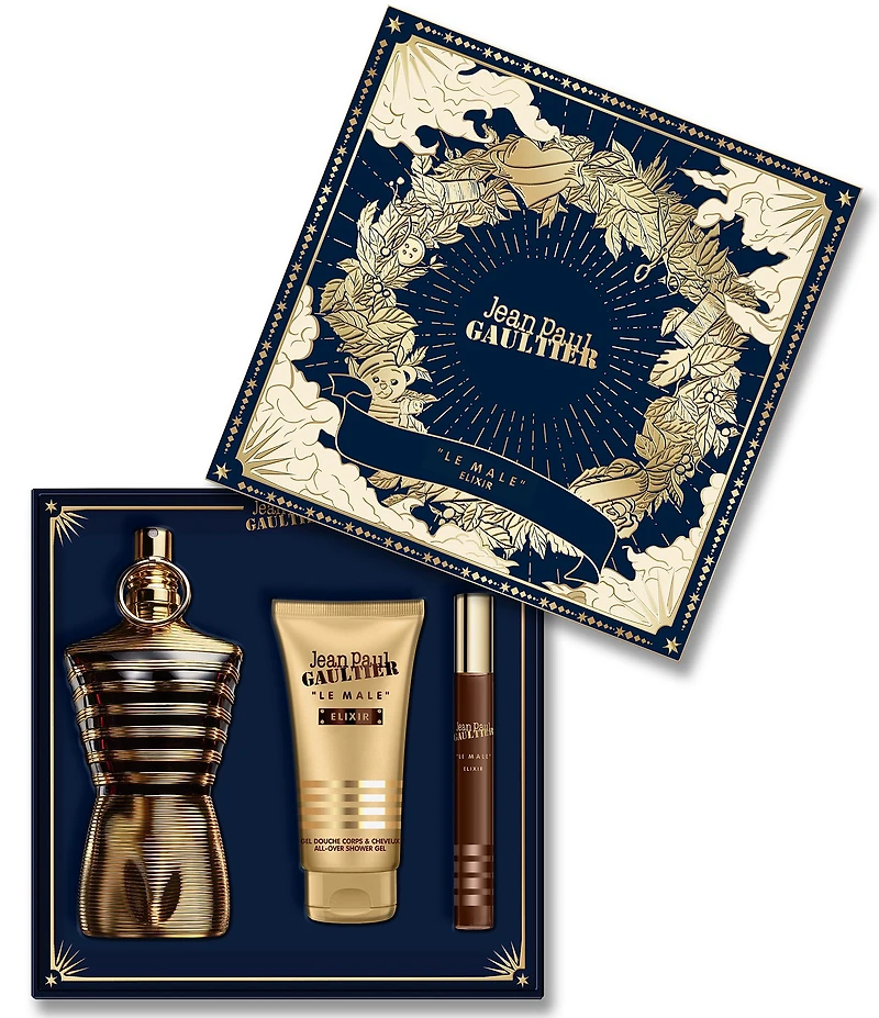 Jean Paul Gaultier 3-Piece Le Male Elixir Parfum Gift Set