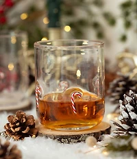Jeanne Fitz Candy Cane Icon Glass, Set of 4