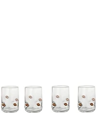 Jeanne Fitz Football Icon Glasses, Set of 4