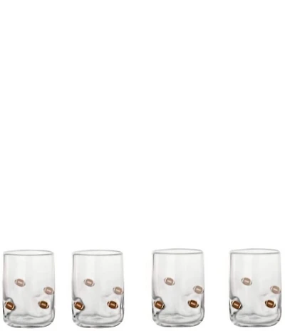 Jeanne Fitz Football Exterior Icon Glasses, Set of 4