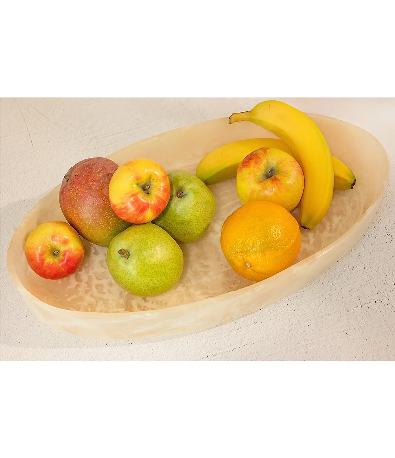 Jeanne Fitz Resin Collection Oval Bowl