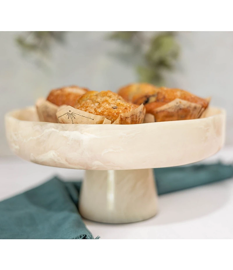 Jeanne Fitz Resin Collection Pedestal Bowl