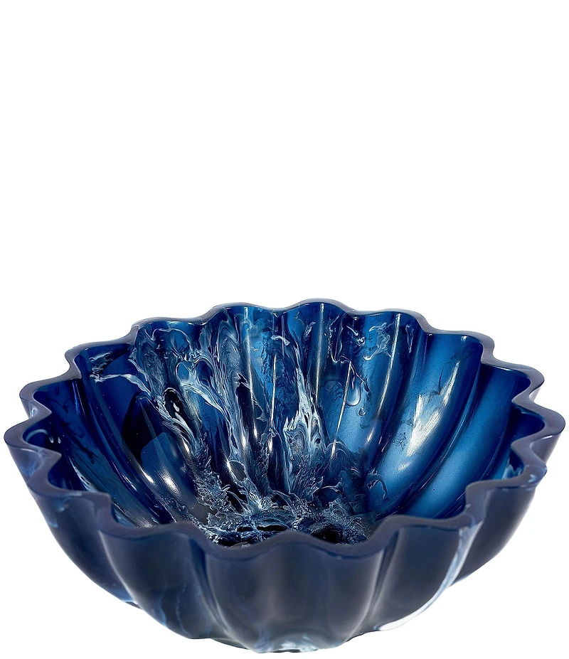 Jeanne Fitz Resin Collection Scalloped Bowl