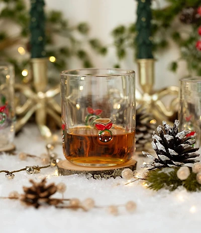 Jeanne Fitz Wreath Icon Glass, Set of 4